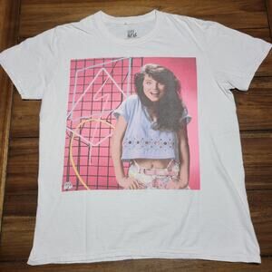 Saved By The Bell White Unisex Tee Kelly Kapowski - Size Medium